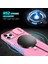 iPhone 11 Pro Max Için Kılıf Kickstand Pc+Tpu Lens Korumalı Manyetik Telefon Kılıfı-Mor/pembe (Yurt Dışından) 4