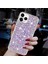 iPhone 11 Pro Max Için Arka Kılıf Sparkle Epoksi Cep Telefonu Esnek Tpu Kapak-Mor (Yurt Dışından) 4