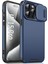 iPhone 15 Pro Kılıf Darbeye Dayanıklı Pc+Tpu Kapaklı, Kaydırmalı Kamera Korumalı-Mavi (Yurt Dışından) 1
