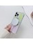iPhone 13 Pro Için Tpu+Akrilik Kılıf Degrade Manyetik Halkalı Telefon Kılıfı Kickstand-Gümüş+Pembe (Yurt Dışından) 5
