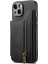 iPhone 13 Için Kickstand Kapak Pu+Tpu Telefon Koruyucu Kılıf Retro Cüzdan-Siyah (Yurt Dışından) 5