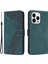 iPhone 14 Pro Max Için Çizilmez Kapak 7 Şekilli Baskılı Desenli Pu Deri Telefon Kılıfı Cüzdan-Yeşil (Yurt Dışından) 1