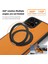 iPhone 15 Plus Kılıf Için Darbeye Dayanıklı Deri+Pc+Tpu Manyetik Telefon Kılıfı ve Kickstand-Turuncu (Yurt Dışından) 3