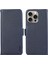 iPhone 13 Pro Için Rfıd Engellemeli Deri Kılıf Litchi Dokulu Telefon Kapağı-Mavi (Yurt Dışından) 1
