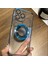 iPhone 15 Pro Için Manyetik Kılıf Logo Görünümü Pc+Tpu Lens Koruyuculu Telefon Kapağı-Mavi (Yurt Dışından) 1