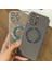 iPhone 15 Pro Için Manyetik Kılıf Logo Görünümü Pc+Tpu Lens Koruyuculu Telefon Kapağı-Mavi (Yurt Dışından) 2