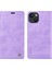 iPhone 13 Cüzdan Kılıfı Çizilmez Deri Telefon Kılıfı-Mor (Yurt Dışından) 1