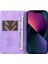 iPhone 13 Cüzdan Kılıfı Çizilmez Deri Telefon Kılıfı-Mor (Yurt Dışından) 2