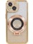 iPhone 15 Için Kılıf Yüzük Kickstand Tpu Telefon Kılıfı, Yapay Elmas Dekorlu-Altın (Yurt Dışından) 1