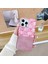 iPhone 15 Pro Max Kılıf Timsah Doku Ekleme Pu Deri Kaplamalı Pc Telefon Kapağı-Pembe (Yurt Dışından) 4