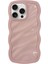 iPhone 15 Pro Kılıf Su Dalgalanma Tpu Çizilmez Telefon Kapağı-Pembe (Yurt Dışından) 1