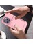iPhone 15 Pro Max Kılıf Pc+Tpu Gizli Kart Yuvalı/aynalı Telefon Kılıfı-Gül Altın (Yurt Dışından) 5