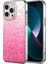 iPhone 13 Pro Kılıf Imd Sparkle Eşkenar Dörtgen Desenli Tpu+Pc Telefon Kapağı-Pembe (Yurt Dışından) 1