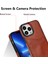 iPhone 13 Pro Için Darbeye Dayanıklı Kılıf Kart Tutucu Pu+Tpu Telefon Kılıfı-Kahverengi (Yurt Dışından) 3