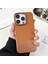 iPhone 12 Pro Max Için Darbeye Dayanıklı Kılıf Nappa Texture Pu+Pc Ince Telefon Kapağı-Kahverengi (Yurt Dışından) 1