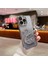 iPhone 12 Pro Için 6.1 Inç Kılıf Yapay Elmas Dekor Quicksand Swan Tpu Telefon Kapağı Lensli Film-Gümüş (Yurt Dışından) 1
