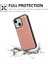 iPhone 13 Için Arka Kılıf Darbeye Dayanıklı Pu Deri Kaplamalı Tpu Buzağı Dokulu Telefon Kapağı-Gül Altın (Yurt Dışından) 5