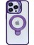 iPhone 13 Pro Için Manyetik Telefon Kılıfı Akrilik+Tpu 2 Destekli Kapak-Koyu Mor (Yurt Dışından) 1