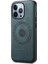iPhone 13 Pro Kılıf Retro Deri+Pc+Tpu Manyetik Telefon Kılıfı-Mavi (Yurt Dışından) 1