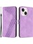 iPhone 13 Mini Kılıf Için Pu Deri Cüzdan Telefon Kabuğu 7 Şekilli Baskılı Çizilmez-Mor (Yurt Dışından) 1