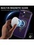 iPhone 12 Pro Max Için Manyetik Destekli Kılıf Pc+Tpu Telefon Kapağı-Mor (Yurt Dışından) 5