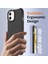 iPhone 12 Mini Manyetik Kılıf Askılı Su Dalgalı Dokulu Sıvı Silikon Telefon Kapağı-Siyah (Yurt Dışından) 3