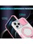 iPhone 12 Pro Max Için 6,7 Inç Manyetik Telefon Kılıfı Pc+Tpu Kapaklı, Slayt Kamera Kapaklı-Pembe/beyaz (Yurt Dışından) 3