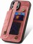 iPhone 15 Plus Kılıf Pu+Tpu Telefon Koruyucu Kabuk Retro Kickstand Cüzdan Kapağı-Pembe (Yurt Dışından) 4