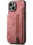 iPhone 15 Plus Kılıf Pu+Tpu Telefon Koruyucu Kabuk Retro Kickstand Cüzdan Kapağı-Pembe (Yurt Dışından) 5