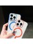 iPhone 15 Pro Kılıf Magsafe Tpu+Pc ile Uyumlu Çizilmez Şeffaf Arka Telefon Kapağı-Pembe (Yurt Dışından) 5
