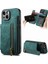 iPhone 15 Plus Kılıf Pu+Tpu Telefon Koruyucu Kabuk Retro Kickstand Cüzdan Kapağı-Yeşil (Yurt Dışından) 1