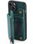 iPhone 15 Plus Kılıf Pu+Tpu Telefon Koruyucu Kabuk Retro Kickstand Cüzdan Kapağı-Yeşil (Yurt Dışından) 3