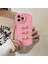 iPhone 13 Pro Için 6.1 Inç Tpu Telefon Kılıfı Dalgalı Kenar Ilmek Dekor Koruyucu Kapak-Pembe (Yurt Dışından) 1