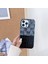 iPhone 13 Pro Için 6.1 Inç Kılıf Denim Timsah Doku Ekleme Retro Pu Deri + Pc Telefon Kapağı-Siyah (Yurt Dışından) 1