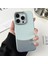 iPhone 12/12 Pro Kılıf Deri Kaplamalı Pc Telefon Koruyucu Kapak Nappa Doku-Mavi (Yurt Dışından) 1