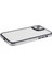 iPhone 13 Için 6.1 Inç/14 Cep Telefonu Kılıfı Galvanik Çerçeve Tpu+Pc Anti-Damla Kapak-Gümüş (Yurt Dışından) 4