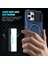 iPhone 12/12 Pro Manyetik Kılıf Kaydırmalı Lens Kapağı Kickstand Pc+Tpu Telefon Kapağı-Safir (Yurt Dışından) 2