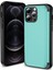 iPhone 12 Pro Için 6,1 Inç/12 6,1 Inç Cep Telefonu Kılıfı Flip Kickstand Tpu+Pc Kapak-Cyan (Yurt Dışından) 1