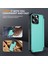 iPhone 12 Pro Için 6,1 Inç/12 6,1 Inç Cep Telefonu Kılıfı Flip Kickstand Tpu+Pc Kapak-Cyan (Yurt Dışından) 5