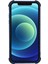 iPhone 12 Kılıf Karbon Fiber Dokulu Tpu+Silikon Büyük Pencereli Telefon Kapağı-Mavi (Yurt Dışından) 2