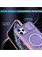 iPhone 11 Pro Max Için Kılıf Kickstand Pc+Tpu Lens Korumalı Manyetik Telefon Kılıfı-Pembe/mor (Yurt Dışından) 3