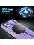 iPhone 11 Pro Max Için Kılıf Kickstand Pc+Tpu Lens Korumalı Manyetik Telefon Kılıfı-Pembe/mor (Yurt Dışından) 4