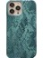iPhone 13 Pro Için Mobil Tedarikçi Telefon Kılıfı Pu Deri + Lake Yılan Dokulu Pc Kabuğu-Siyahımsı Yeşil (Yurt Dışından) 1