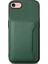 iPhone 7/8 Için Kart Yuvaları Kılıf Buzağı Dokulu Pu+Tpu Kickstand Telefon Kapağı-Yeşil (Yurt Dışından) 1
