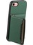 iPhone 7/8 Için Kart Yuvaları Kılıf Buzağı Dokulu Pu+Tpu Kickstand Telefon Kapağı-Yeşil (Yurt Dışından) 3