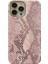 iPhone 13 Pro Için Mobil Tedarikçi Telefon Kılıfı Pu Deri + Vernikli Yılan Dokulu Pc Kabuğu-Pembe (Yurt Dışından) 1