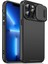 iPhone 13 Pro Max Kılıfı Pc+Tpu Darbeye Dayanıklı Telefon Kılıfı ve Kaydırmalı Kamera Koruması-Siyah (Yurt Dışından) 1