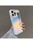 iPhone 15 Pro Max Pc+Tpu Kılıf Kalp Ilmek Kolye Lazer Efektli Mat Telefon Kapağı-Beyaz (Yurt Dışından) 1
