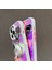 iPhone 12/12 Pro Kılıf Mat Lazer Efektli Pc+Tpu Telefon Kılıfı Inci Kalpli Kolye-Gül (Yurt Dışından) 5