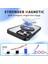 iPhone 15 Pro Max Kılıf Magsafe Halkalı Kickstand ile Uyumlu Şeffaf Tpu+Pc Telefon Kapağı-Siyah (Yurt Dışından) 2